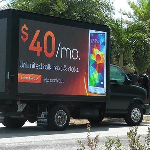 Camión de vallas publicitarias LED