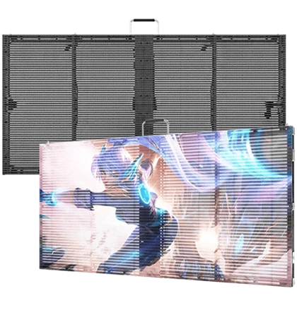 Pantalla LED transparente fija